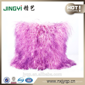 2017 горячей продажи цвет настоящий Агнец меха тибетской монгольской баранины меха подушки